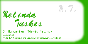 melinda tuskes business card