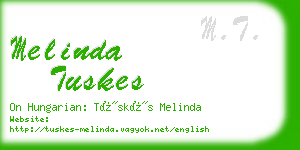 melinda tuskes business card